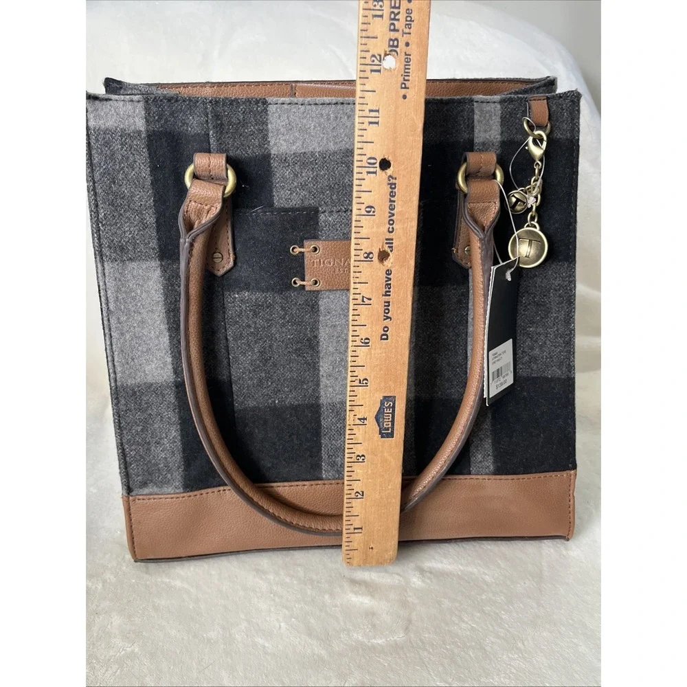 Tignanello Lexington Tote Women's Wool Bag Top Handle Handbag MSRP $139.00 NWT